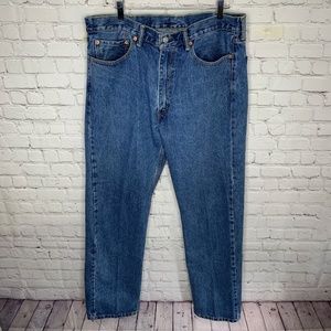 Levi's 505 Straight Leg Jeans 100% Cotton Sz 38X34